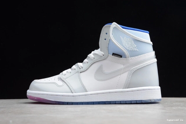 Zoom High CK6637-104 Retro Blue Air Jordan 1 White Racer 0709